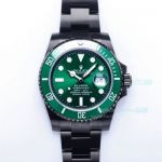 Replica Noob Factory V11 2824 Swiss New Rolex Green Submariner 116610LV Black Band  Watch